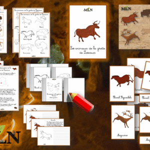 Dossier Les animaux de la grotte de Lascaux cursif