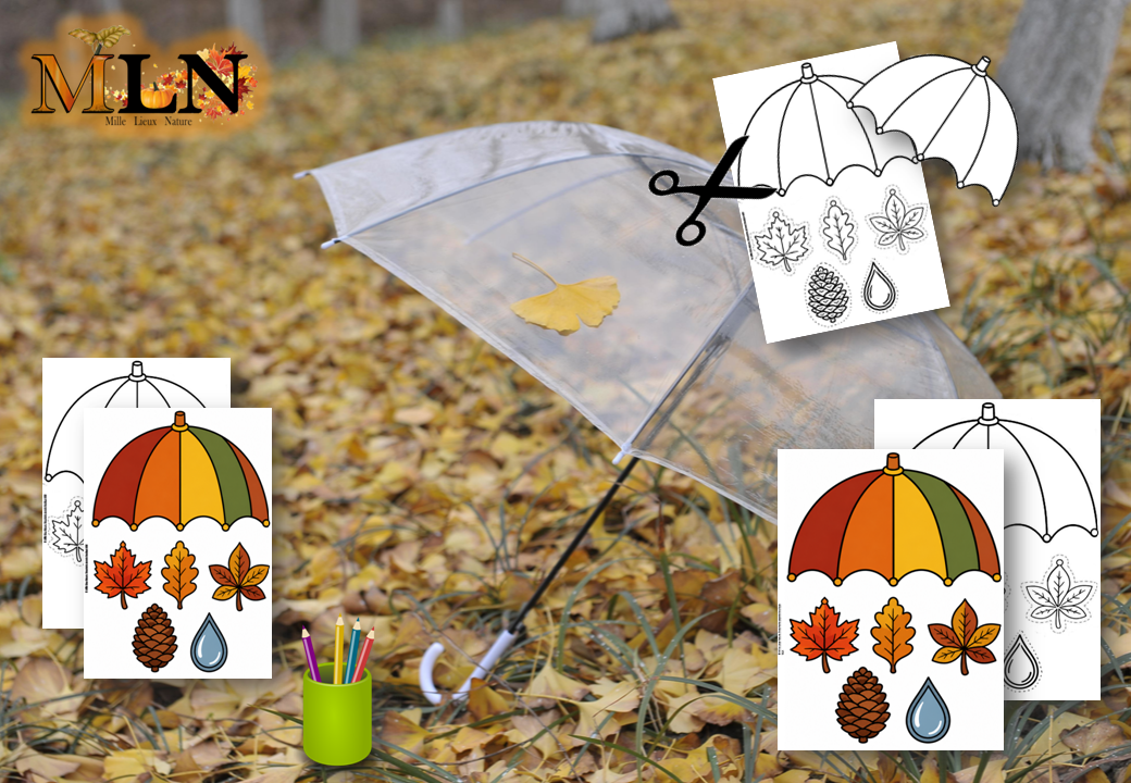 Activité parapluie d'automne